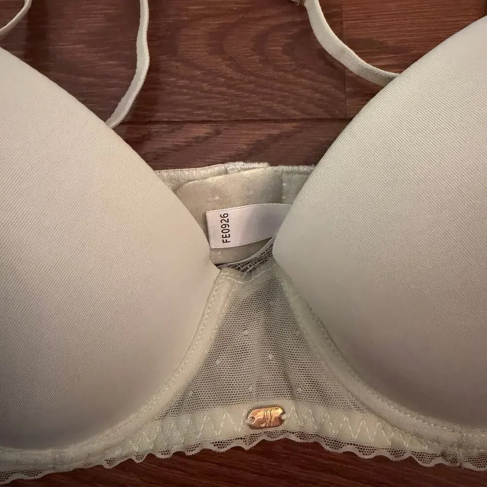 Jason Wu Women’s Lace Push Up Light Green Padded Bra Size 34C NWOT